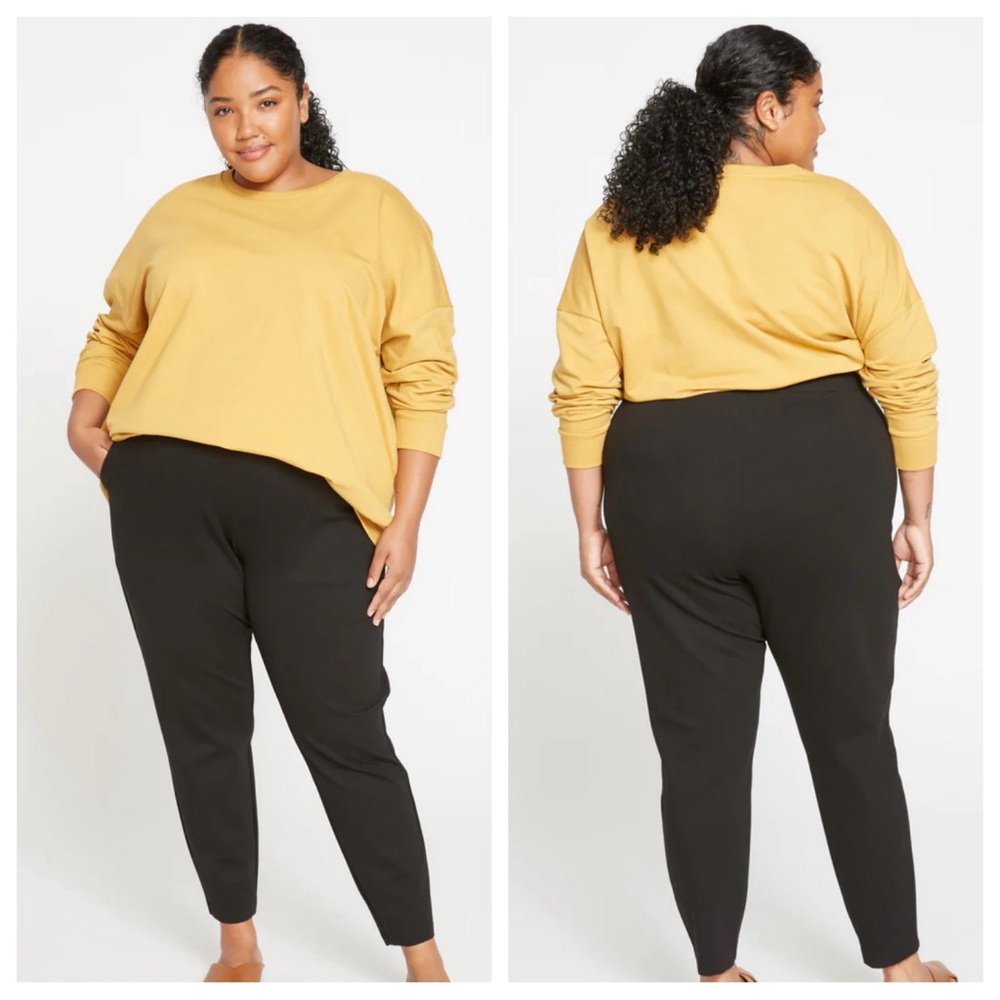 Universal Standard Black Tapered Pants